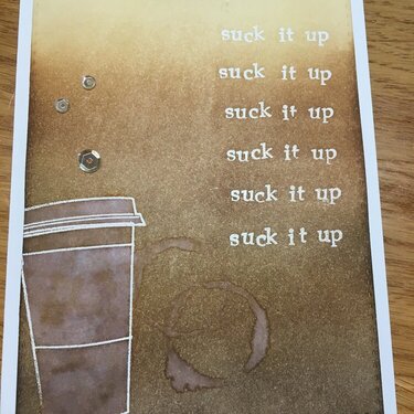 Encouraging Coffee Card
