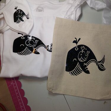 Whale Shirt, Mask and Tote