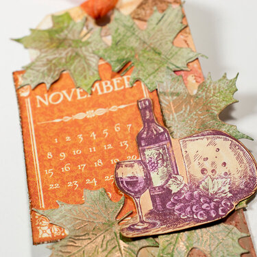 November 2017 mixed media tag