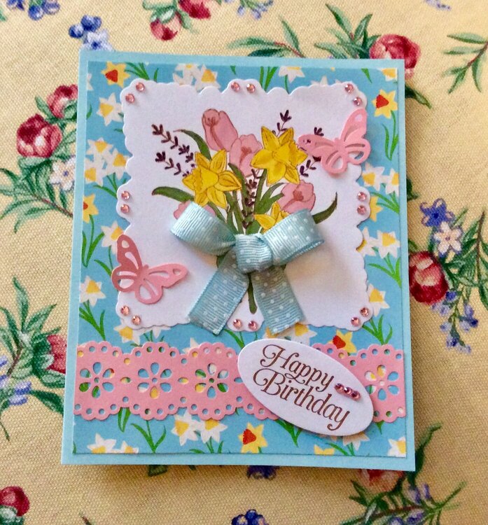 Bouquet birthday card