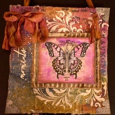 Mixed Media  Butterfly Collage