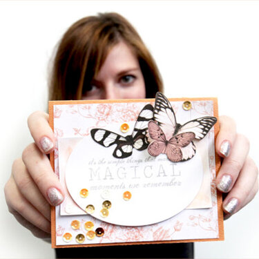 Butterfly Card with Oo La La!