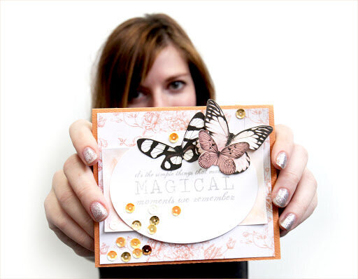 Butterfly Card with Oo La La!