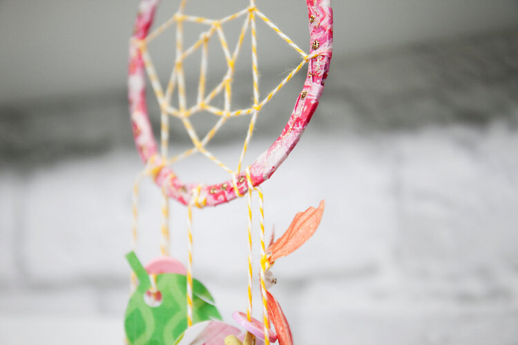 Whimsical Dreamcatcher with Feather Dies!