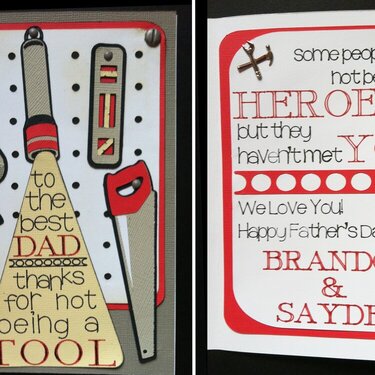 Thanks for not being a tool! Fathers Day Card
