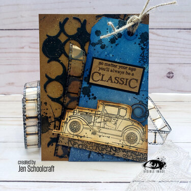 Masculine Card using a Cereal Box