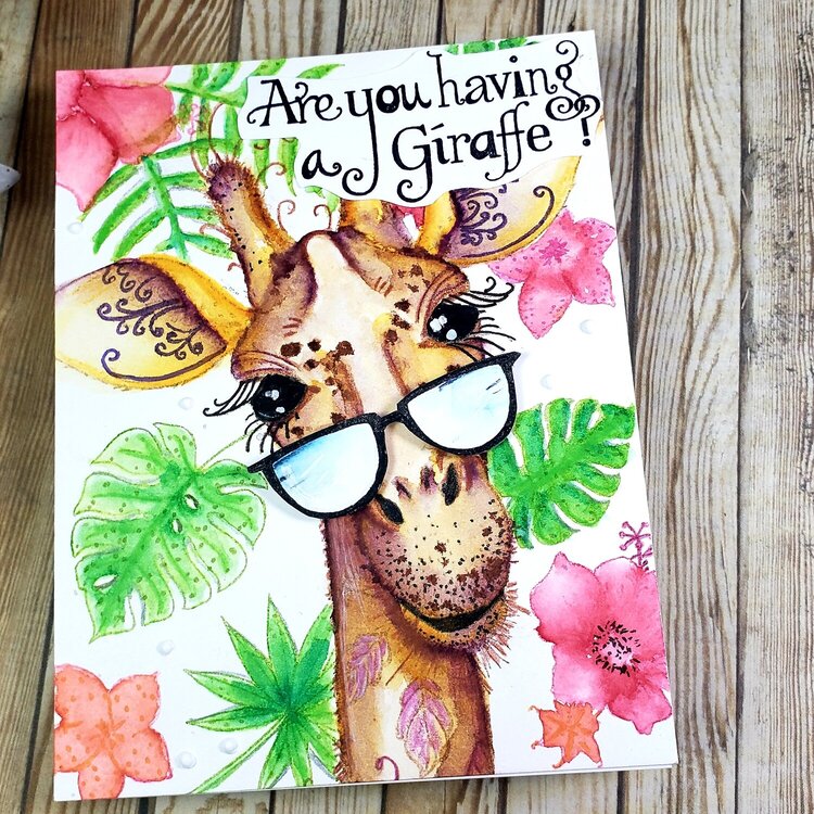 Watercolor Giraffe