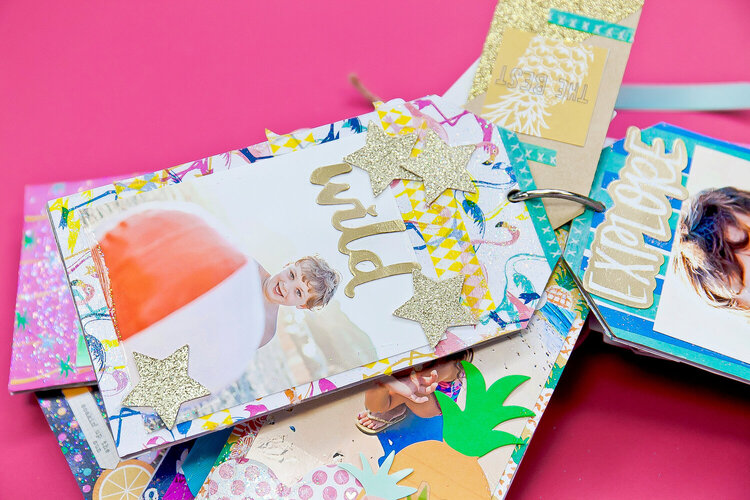 Summer Memories Tag Chipboard Mini Album