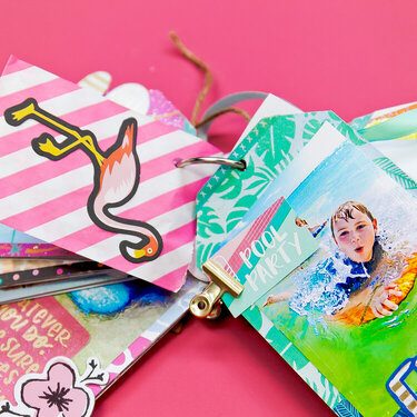 Summer Memories Tag Chipboard Mini Album