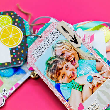 Summer Memories Tag Chipboard Mini Album