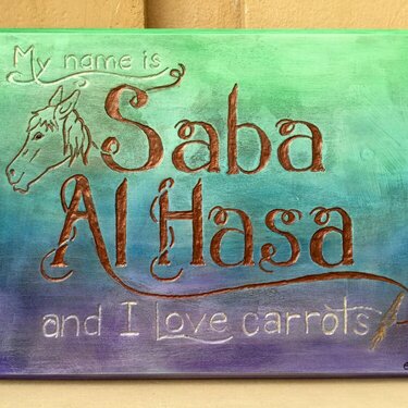 Saba&#039;s Stall Sign