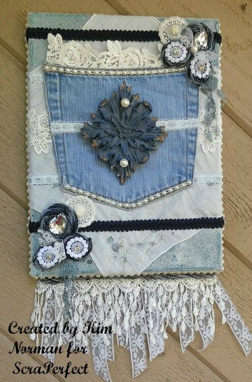 Denim and Lace Shabby Canvas
