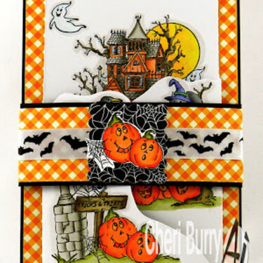 Haunted House Tryfold with Belly Band