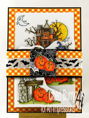Haunted House Tryfold with Belly Band