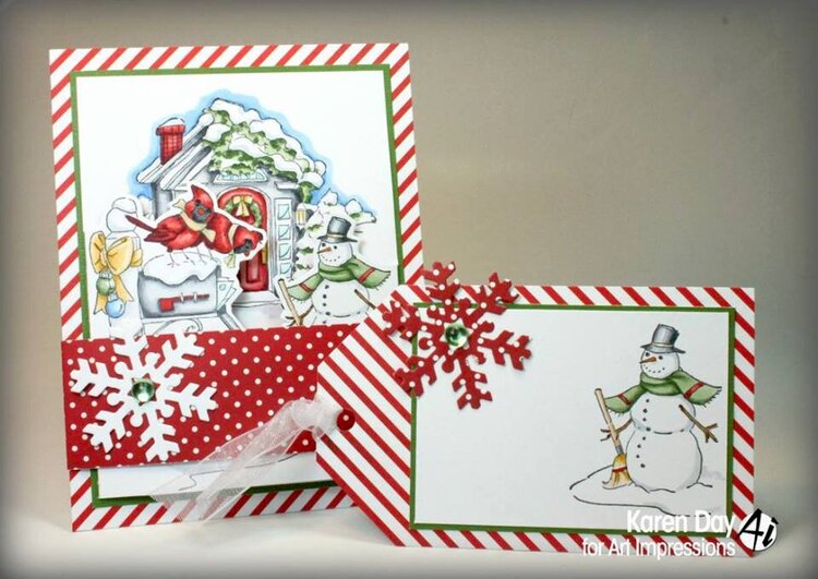 Christmas Scene Card and Tag