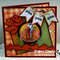 Fall/Thanksgiving card using Gobble Ai Shaker Set from Art Impressions