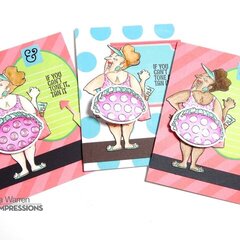 Summer cards using Art Impressions stamps