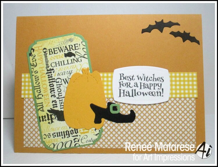 Halloween card using Art Impressions stamps