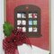 Christmas window card using Art Impressions stamps