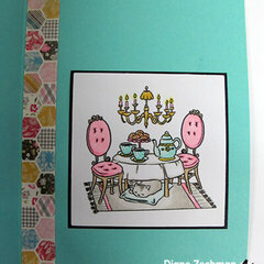 Sit long, talk much card using Art Impressions stamps