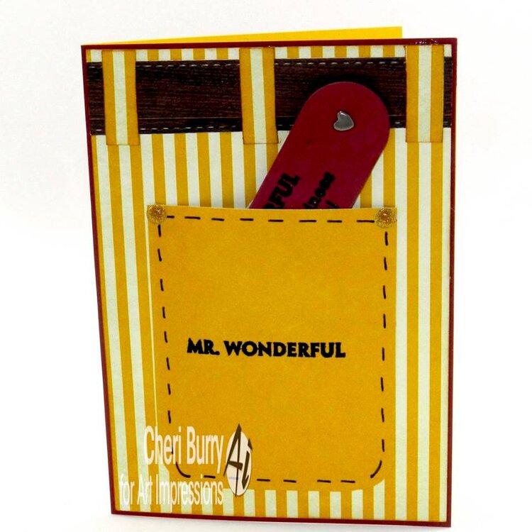 Mr. Wonderful card using Art Impressions stamps and dies