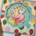 Happy birthday card using Art Impressions stamps