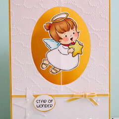 Angel card using Art Impressions stamps