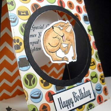Happy birthday card using Art Impressions stamps