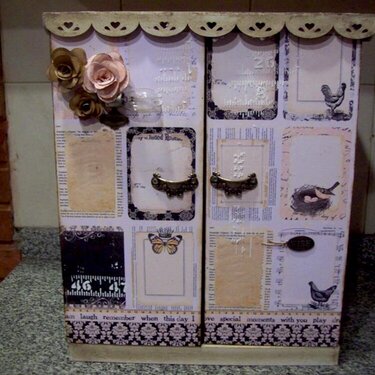 ALTERED WOODEN BOX FOR SCRAP