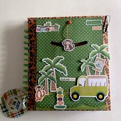 hand made scrapbooking notebook