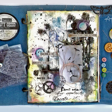 Create opportunities - Art Journal page with Video tutorial