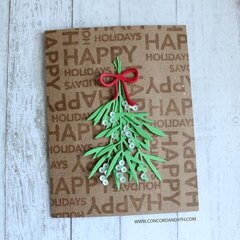 Happy Holidays with Mistletoe