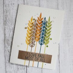 I Love Fall Most of All Card