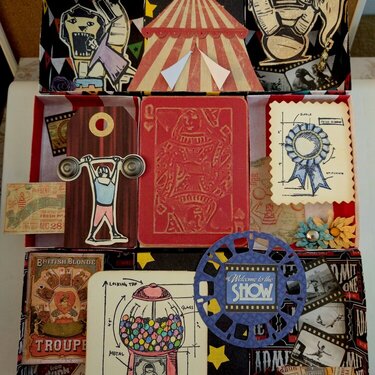 Circus matchbox collage