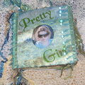 Pretty Girl Altered Book -Front Cover