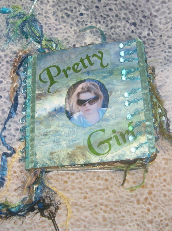 Pretty Girl Altered Book -Front Cover