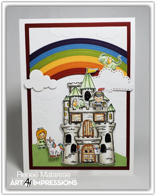 Castle Cubby with Rainbow