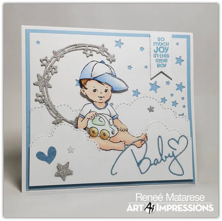 Blue Baby Boy Card