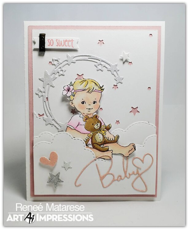 Pink Baby Girl Card