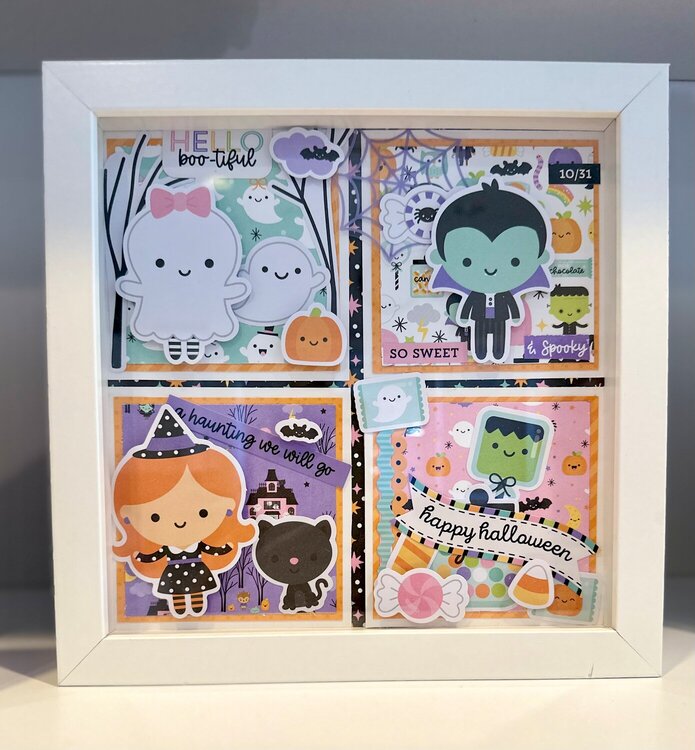 Sweet and Spooky Decorative Shadow Box