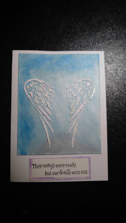 Sculptural Sympathy card