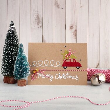 Christmas Card with little car