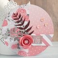 Circle card with Flower 3D
