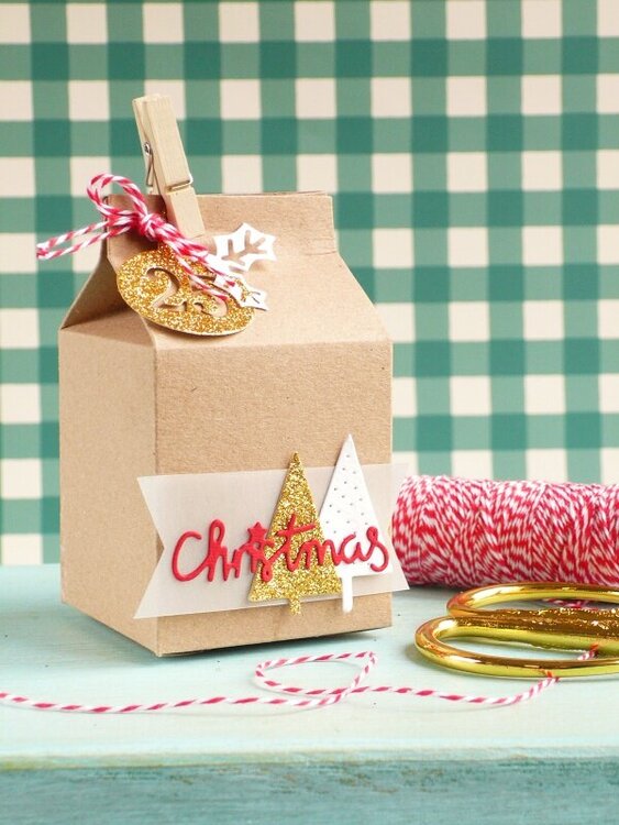 Christmas Gift - Milk Carton Box