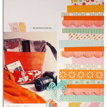 Scrapbook layout - Sew Fun