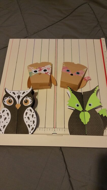 Sizzix Fox &amp; Owl cards
