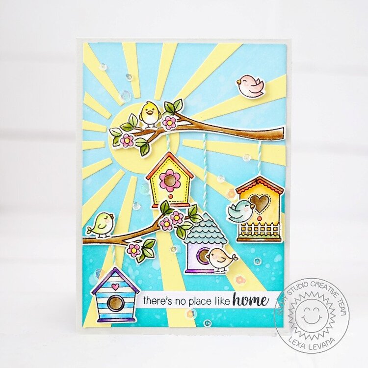 Sunny Studio Stamps A Bird&#039;s Life Card by Lexa Levana
