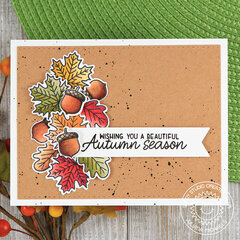 Sunny Studio Stamps Fall Leaves Card by Juliana Michaels