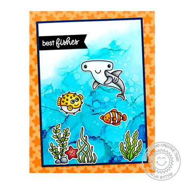 Sunny Studio Stamps Best Fishes Card by Anja