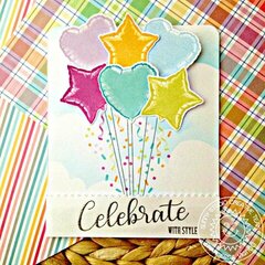 Sunny Studio Stamps Bold Balloons Birthday Card by Franci